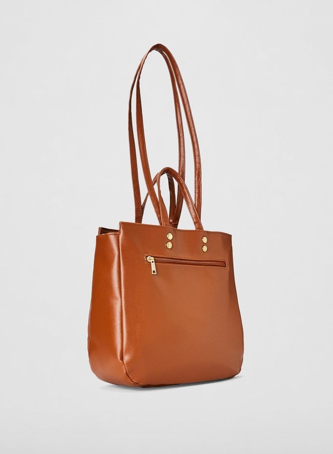 كابريس حقيبة تسوق كبيرة بنية اللون من كابريس للنساء - Image 3